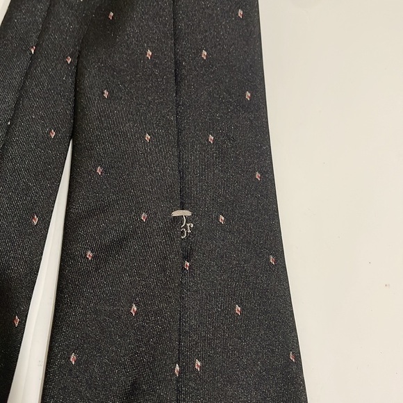 Christian Dior Classic Black Logo Tie—Great Looking!  Subtle & Understated—EUC - Picture 4 of 7